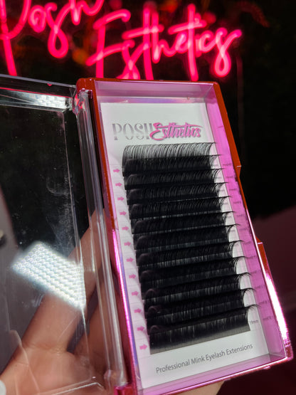 Matte Mink Lashes- 0.03C Curl- Extended Lengths